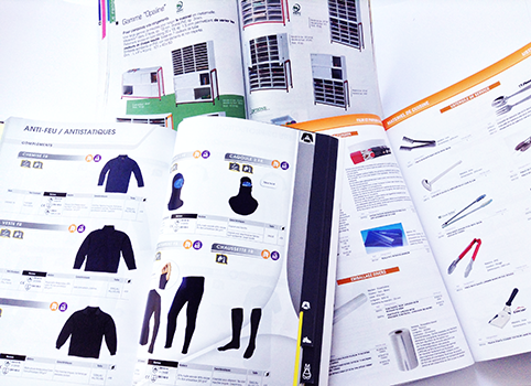 exemple fiches produit sur catalogue papier -chemin de fer